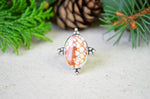 Snake Pattern Shell Ring (Size 10)