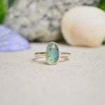 African Chalcedony Stacking Ring (Size 6)