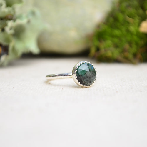 Emerald Stacking Ring (Size 5)