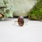 Fossilized Ammonite Stacking Ring (Size 6)