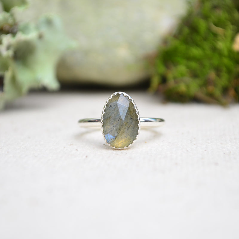 Labradorite Stacking Ring (Size 6)