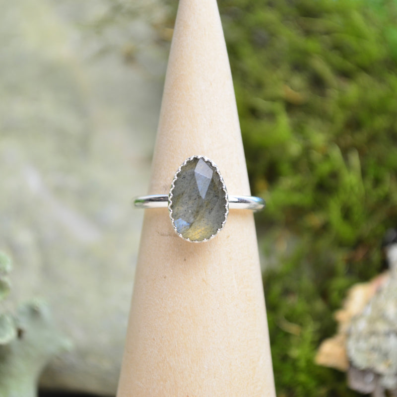 Labradorite Stacking Ring (Size 6)