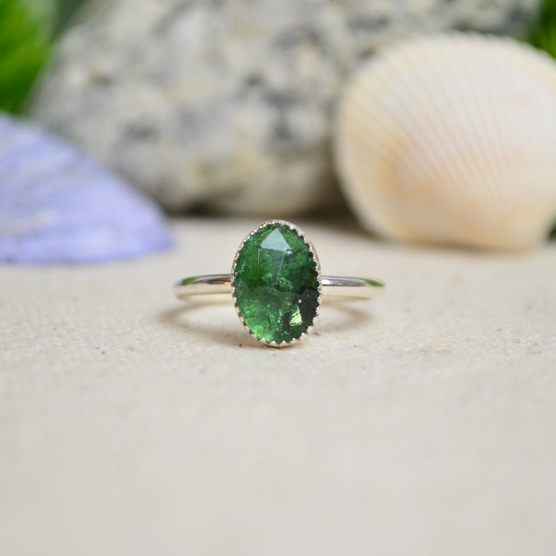 Ancient Roman Glass Stacking Ring (Size 8 1/2)