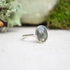 Moss Agate Stacking Ring (Size 7)