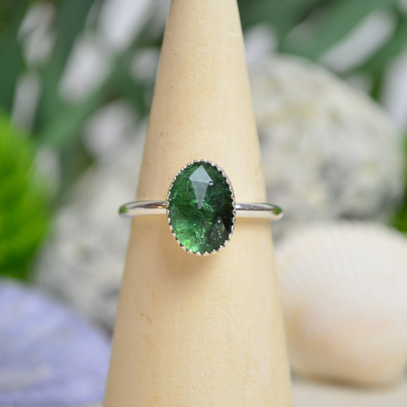 Ancient Roman Glass Stacking Ring (Size 8 1/2)