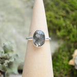 Moss Agate Stacking Ring (Size 7)
