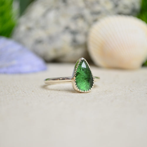 Ancient Roman Glass Stacking Ring (Size 9 1/2)