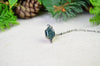 Moss Agate Hex Necklace