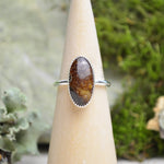 Fossilized Ammonite Stacking Ring (Size 8)