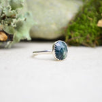 Moss Agate Stacking Ring (Size 8)