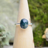 Moss Agate Stacking Ring (Size 8)