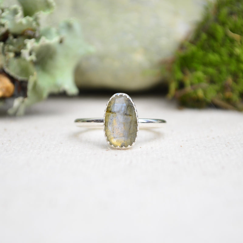 Labradorite Stacking Ring (Size 8 1/2)