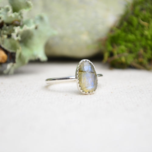 Labradorite Stacking Ring (Size 8 1/2)