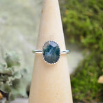 Moss Agate Stacking Ring (Size 8 1/2)