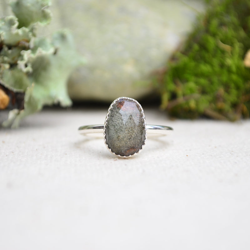Garden Quartz Stacking Ring (Size 9 1/2)