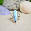 Golden Hills Turquoise Split Band Ring (Size 7 3/4)