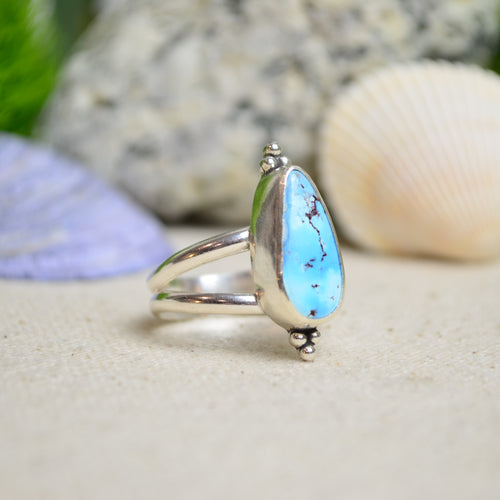 Golden Hills Turquoise Split Band Ring (Size 9 1/2)