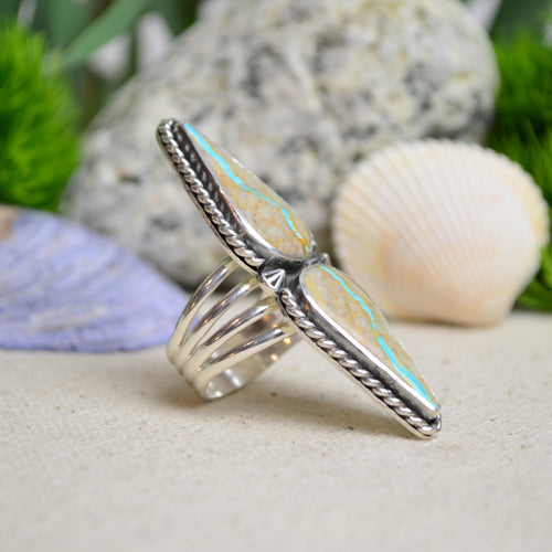 American Mined Royston Turquoise Ring (Size 9 1/2)