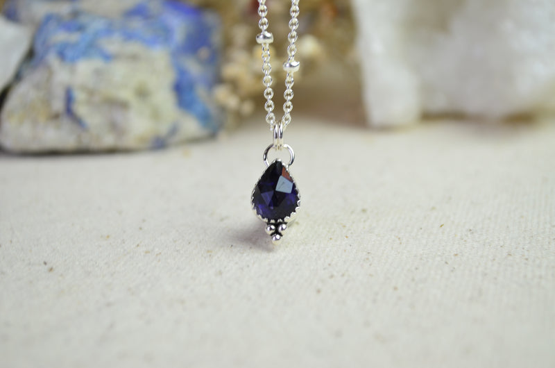 Iolite Charm Necklace