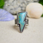 Patagonia Turquoise Wide Band Ring (Size 9)