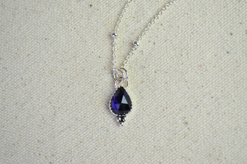 Iolite Charm Necklace