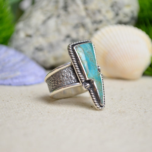 Patagonia Turquoise Wide Band Ring (Size 9)