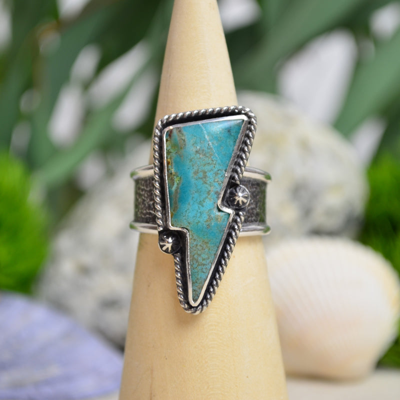 Patagonia Turquoise Wide Band Ring (Size 9)