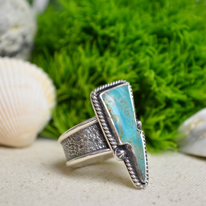 Patagonia Turquoise Wide Band Ring (Size 9)