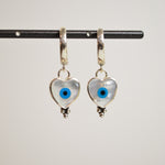 Huggie Earrings w/ Mother of Pearl