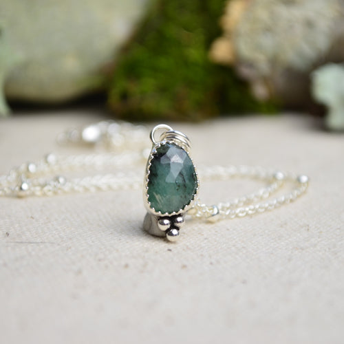 Emerald Charm Necklace