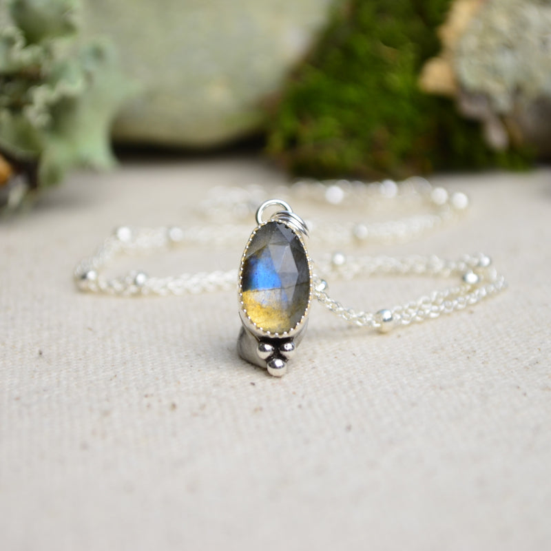 Labradorite Charm Necklace