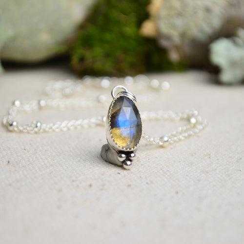 Labradorite Charm Necklace