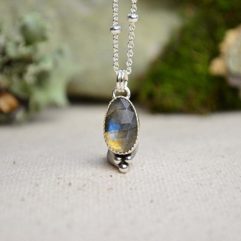 Labradorite Charm Necklace