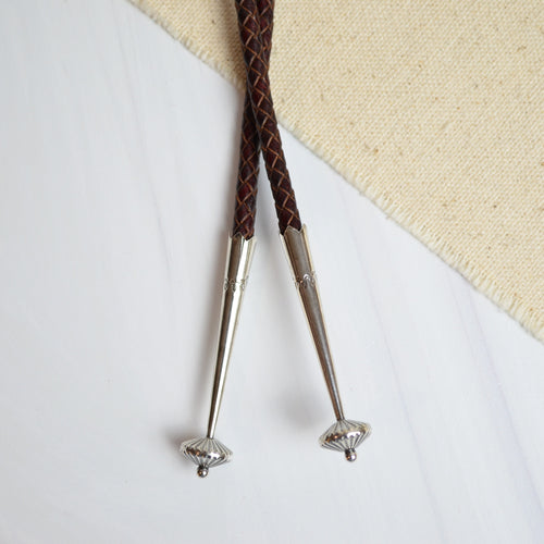 Dendritic Limestone Bolo Tie/ Hankie Tie