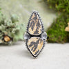 Dendritic Limestone Ring (Size 8 1/4)