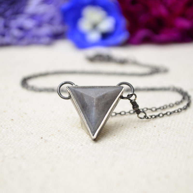 Silver Sapphire Necklace