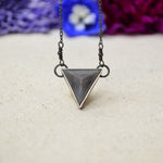 Silver Sapphire Necklace