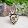 Dendritic Limestone Ring (Size 8 1/4)