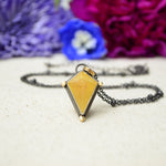 Heliodor Necklace with 14K Yellow Gold Accents