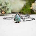 Emerald Necklace with 14K Yellow Gold Accents