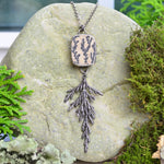 Cedar Branch & Dendritic Limestone Necklace
