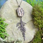 Cedar Branch & Dendritic Limestone Necklace