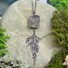Cedar Branch & Raw Labradorite Necklace