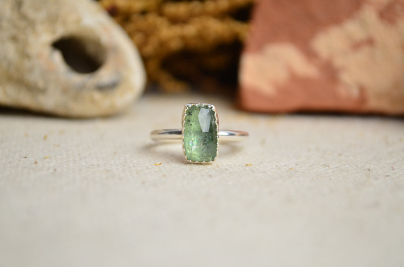 Green Kyanite Stacking Ring (Size 5)