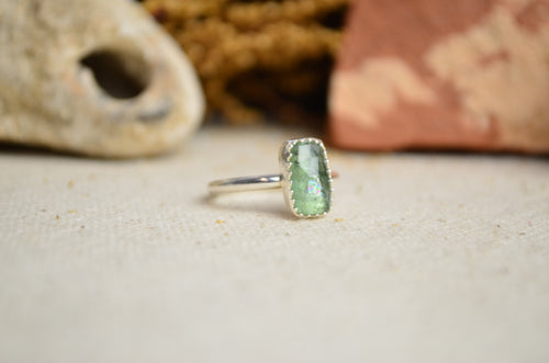 Green Kyanite Stacking Ring (Size 5)