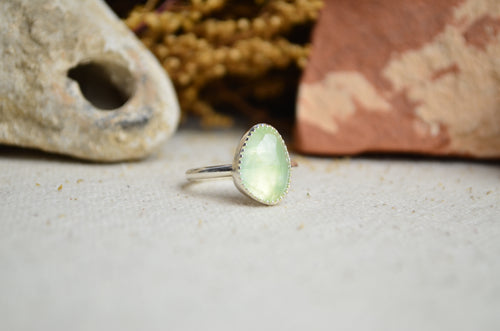 Prehnite Stacking Ring (Size 5 1/2)