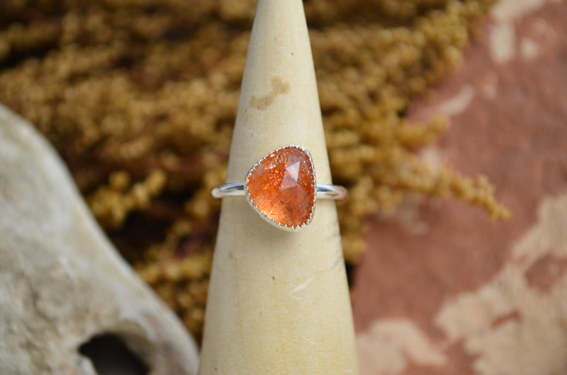 Sunstone Stacking Ring (Size 6)
