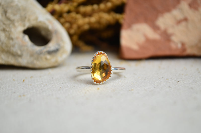 Citrine Stacking Ring (Size 6)