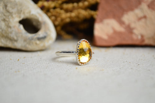 Citrine Stacking Ring (Size 6)