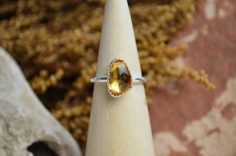 Citrine Stacking Ring (Size 6)